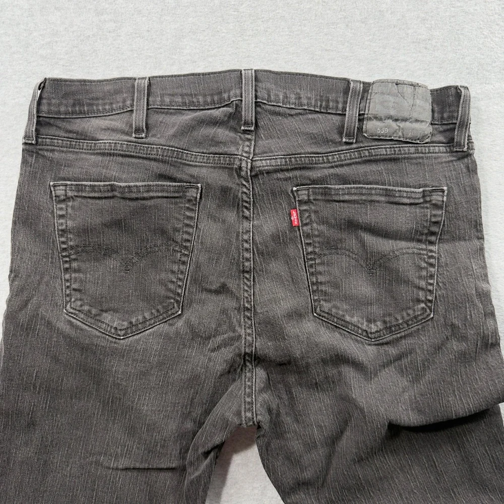 Levi's 559 Relaxed Straight Jeans Mens 40x30 Black Denim Casual Classic Fit